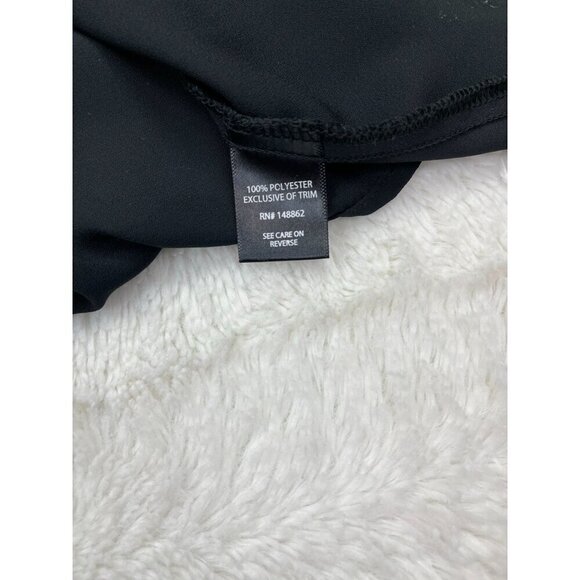 NEW Torrid Surplice Babdoll Top 3 3X NWT Black Sheer Deep V-Neck Tie Waist - Picture 4 of 7